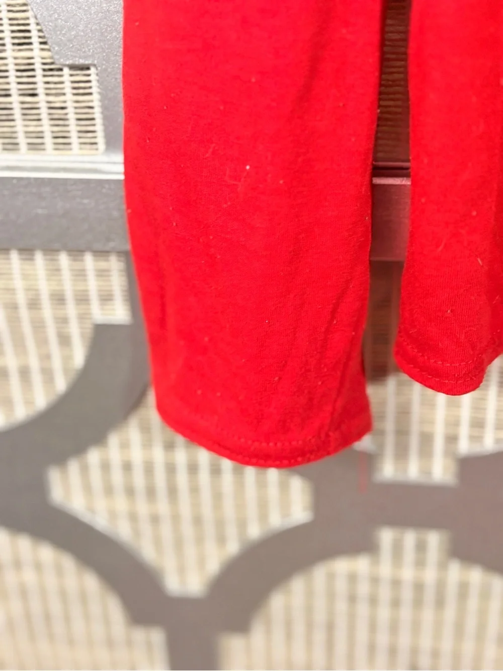 Jordan Red Hooded Long Sleeve Performance Top